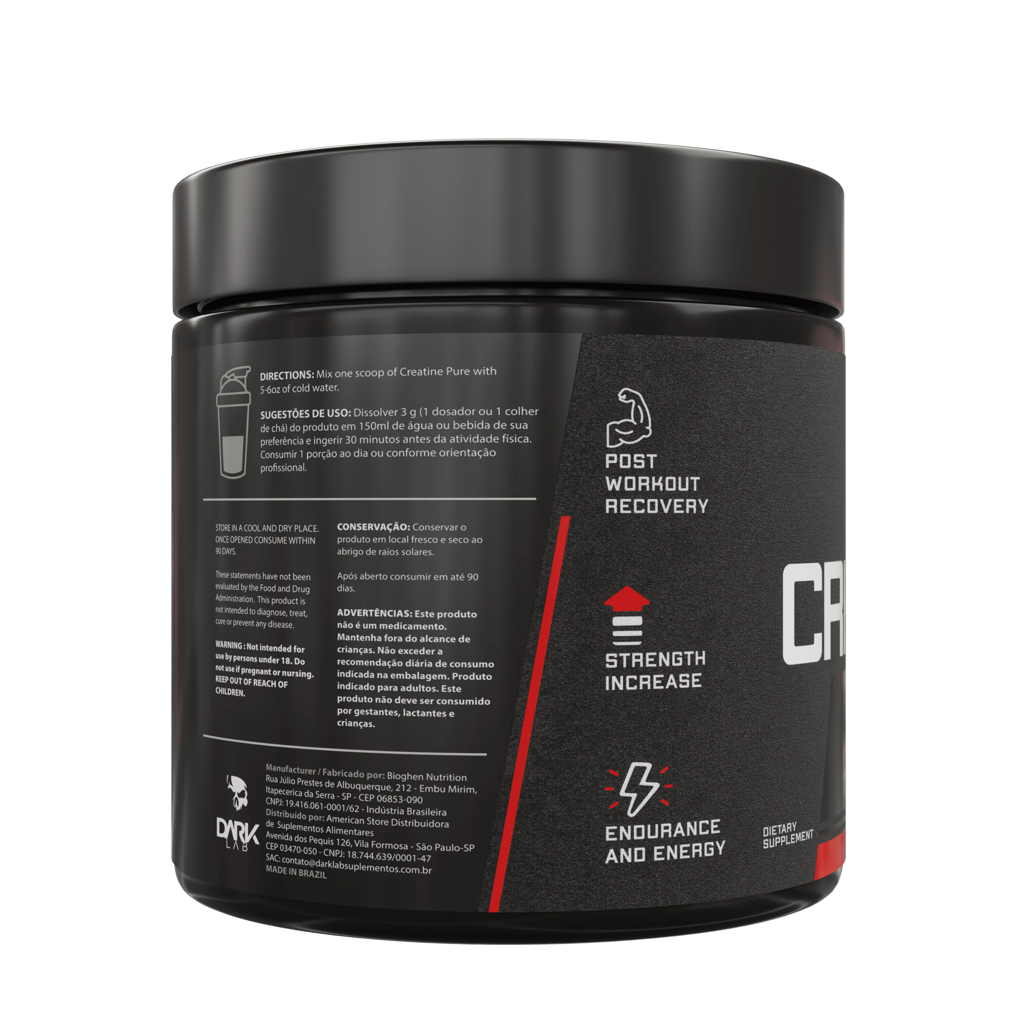 Creatine Pura 100%Monohidrato 150g/300g Dark Lab