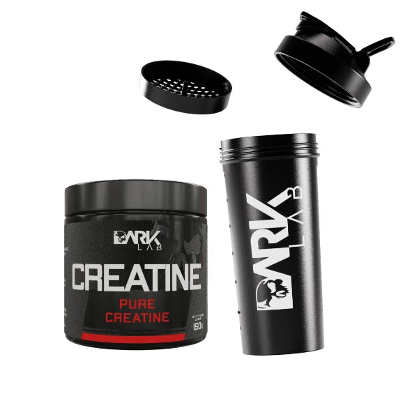 100% Pura 300g a 150g Monohidrato de Creatina Kit + Fuse - Dark Coqueteleira Shaeler