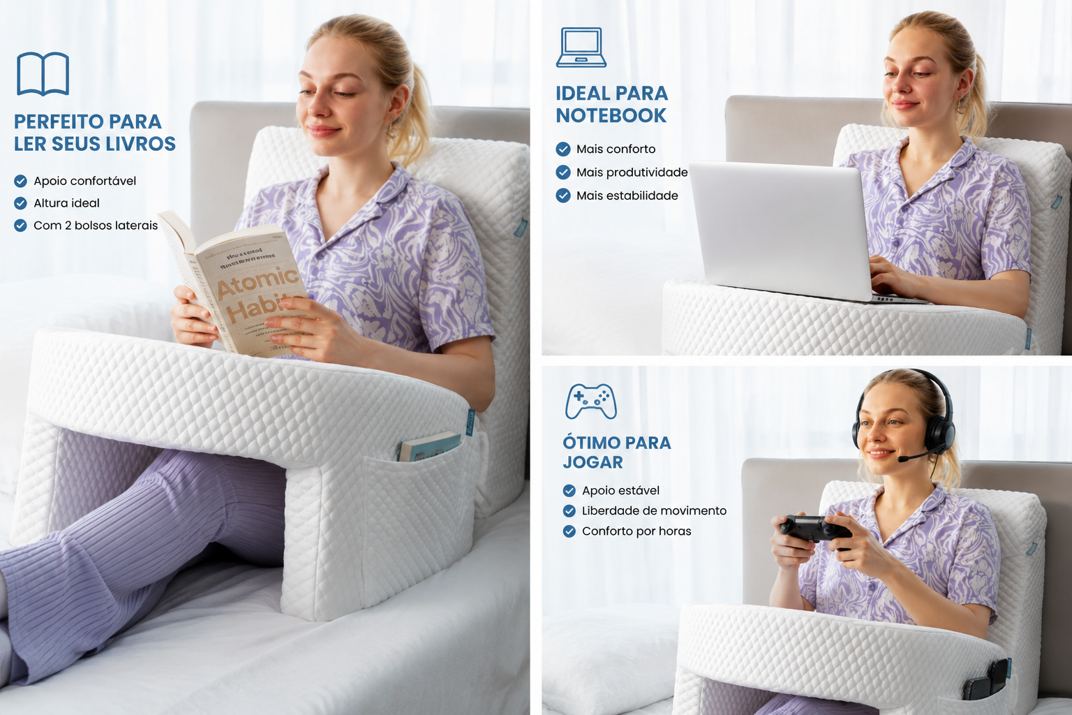 ALMOFADA READING PILLOW--- APROVEITE ESTA PROMOÇÃO DESTA SEMANA 12X NO CARTÃO.