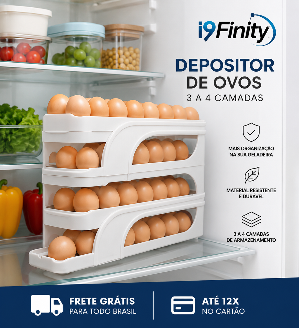 Organizador de Ovos 3 a 4 Camadas
