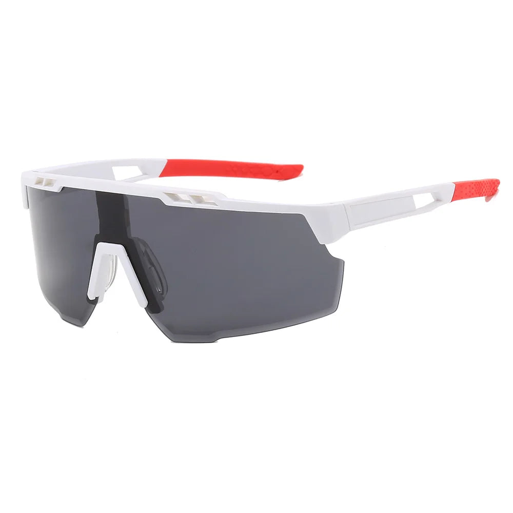Oculos de sol espelhados modelo Goggle para ciclismo e esportes.