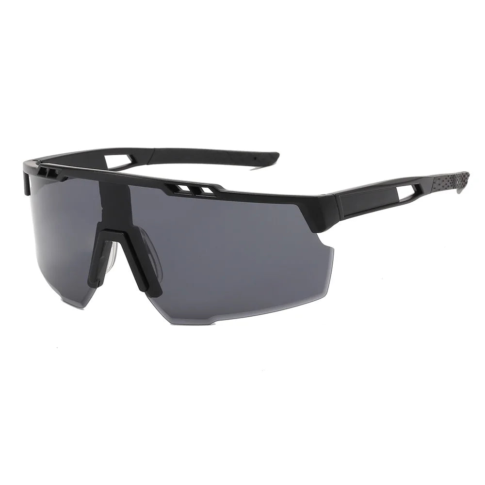 Oculos de sol espelhados modelo Goggle para ciclismo e esportes.