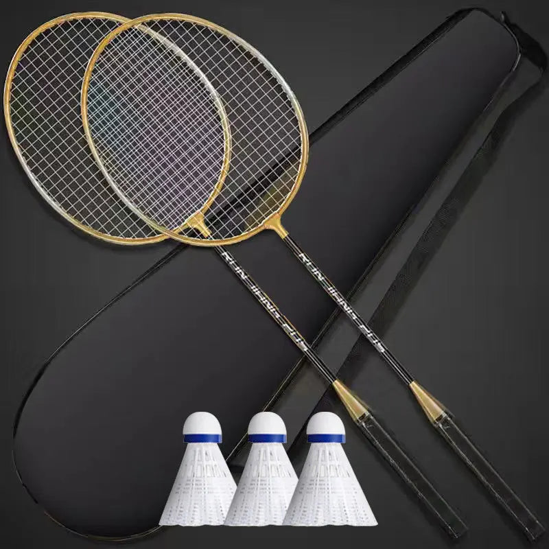 Conjunto de raquete de badminton com liga leve desmontavel esporte fitniss.