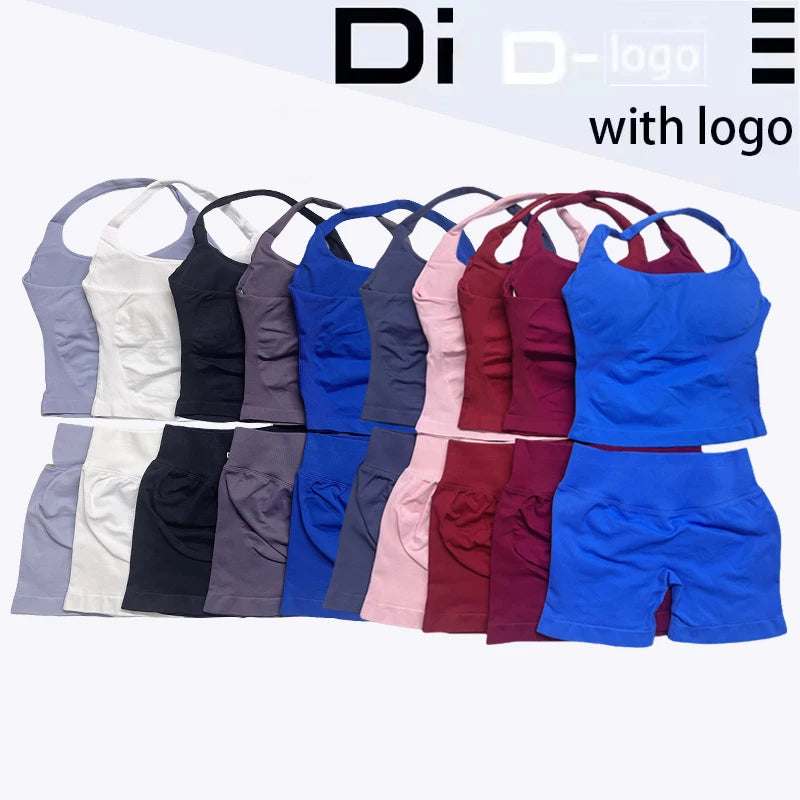 Conjunto de roupa fitness treino yoga.