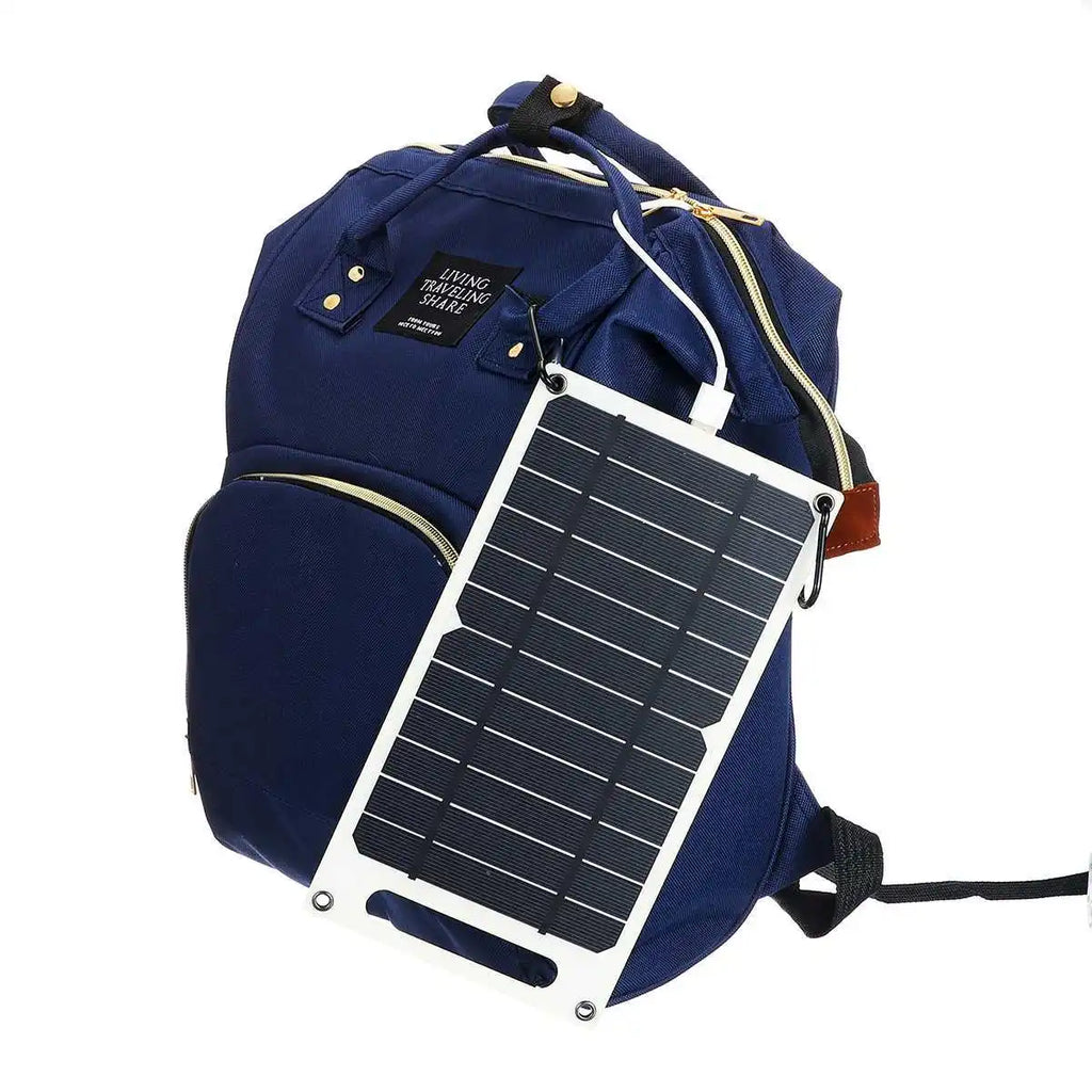 Kit de Painel Solar Portátil e Flexível 5V USB-C