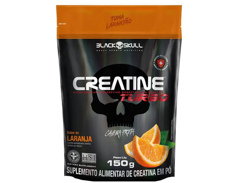 Creatina Monohidrato Black Skull Creatina Turbo sabor laranja