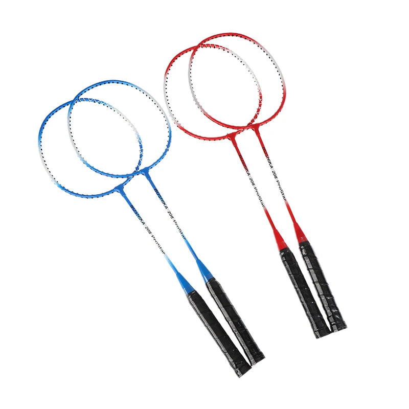 kit badminton raquetes duravel durável em liga de ferro para iniciantes, crianças e adultos.