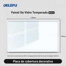 Tomada Inteligente Wi-Fi DELEFU com USB Duplo e USB-C – Vidro Temperado 10A e 20A