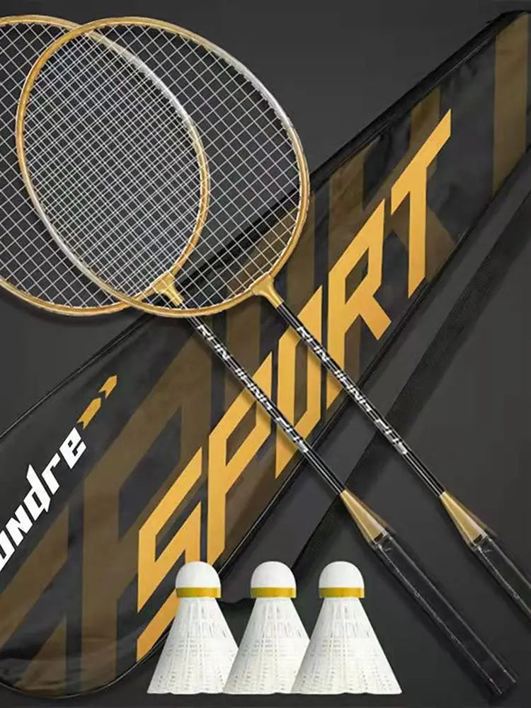 Conjunto de raquete de badminton com liga leve desmontavel esporte fitniss.