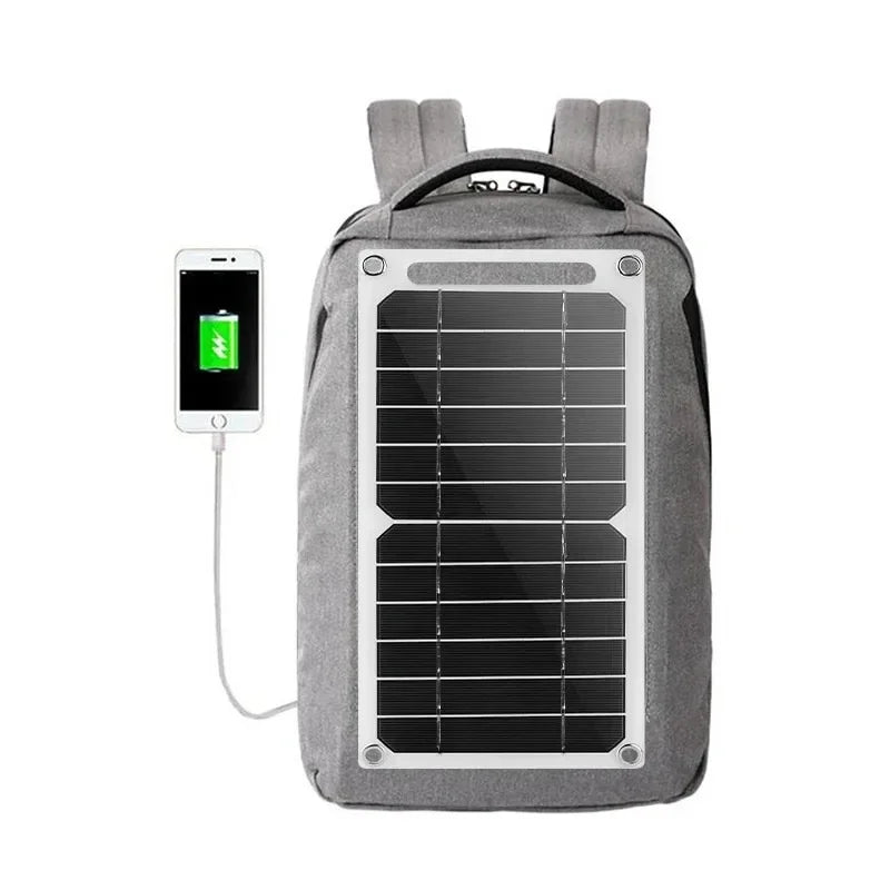 Kit de Painel Solar Portátil e Flexível 5V USB-C