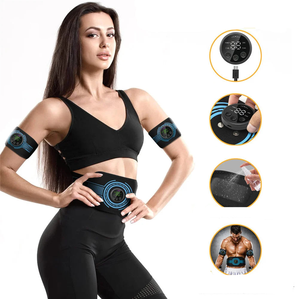 Cinto Estimulador Muscular Abdominal EMS