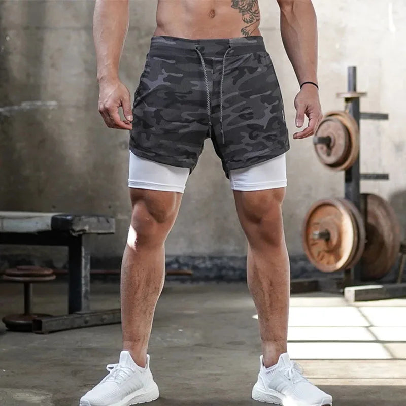 Chort de corrida desportivo maculino, secagem rapida.