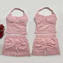 Conjunto de roupa fitness treino yoga.