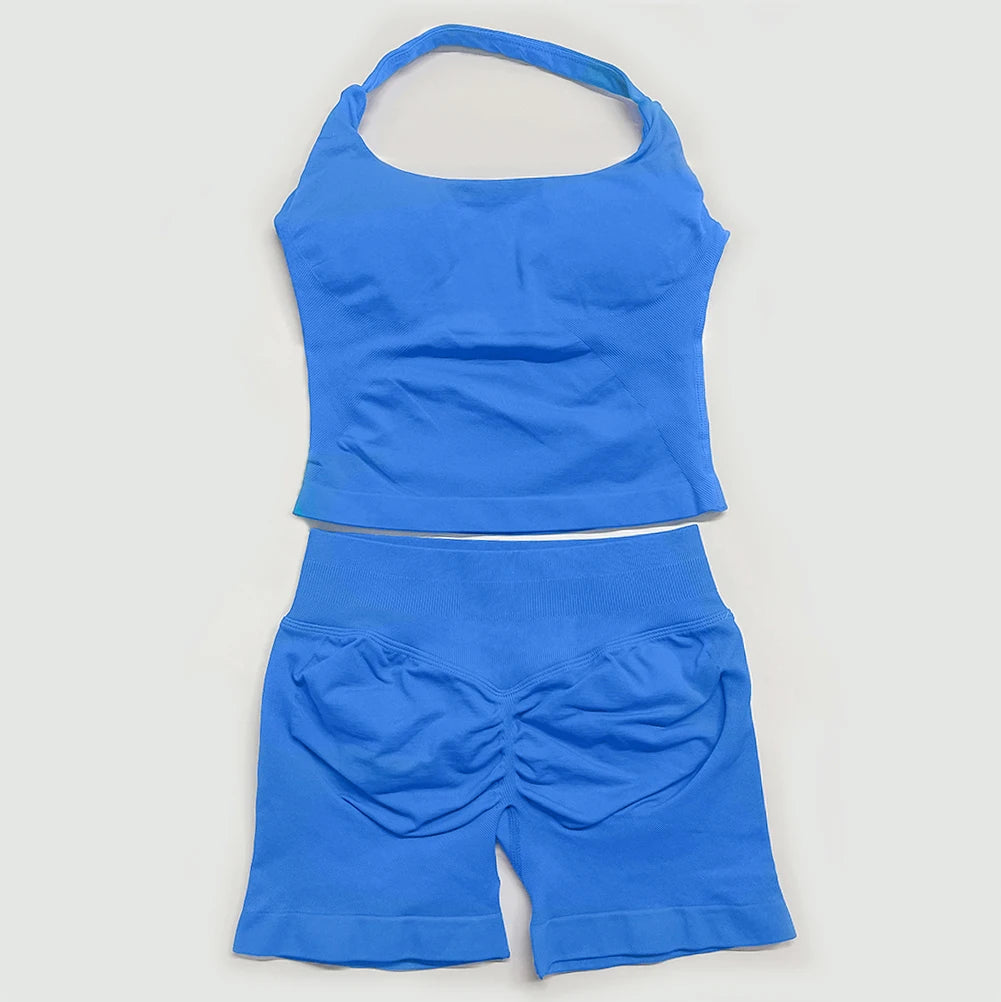 Conjunto de roupa fitness treino yoga.