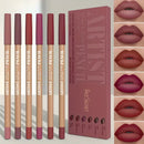 Lápis Delineador Labial Fosco Velvet – Kit com 6 Cores compre 1 leve 2 + Brinde