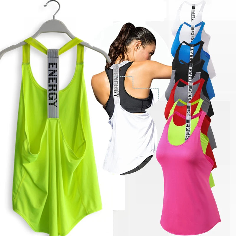 Colete femenino fitness  Backless