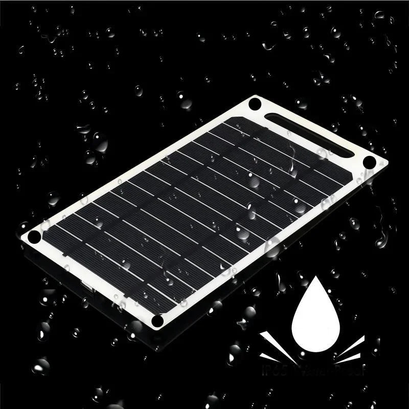 Kit de Painel Solar Portátil e Flexível 5V USB-C