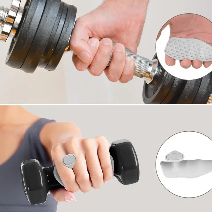 Luvas ergonômicas de borracha protetora de mãos.