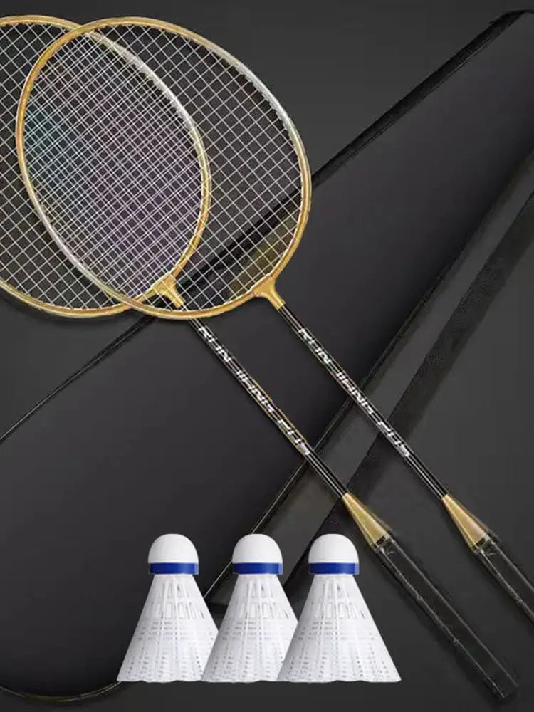 Conjunto de raquete de badminton com liga leve desmontavel esporte fitniss.