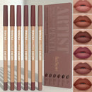 Lápis Delineador Labial Fosco Velvet – Kit com 6 Cores compre 1 leve 2 + Brinde