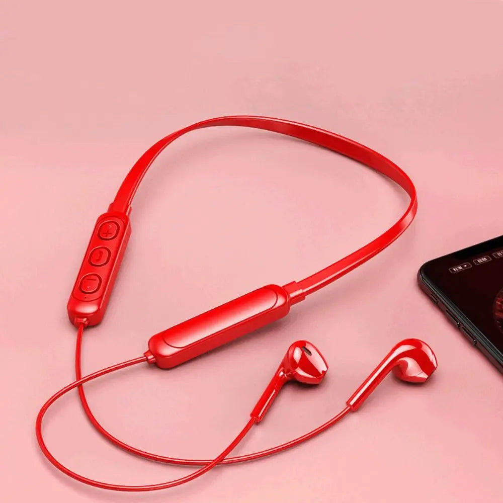 Fone de ouvido com alça sem fio neckband esportivo bluetooth 5.0