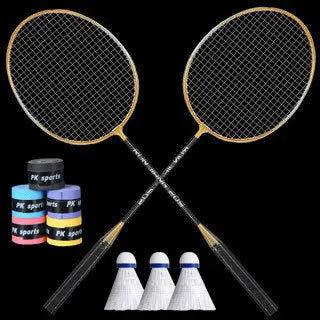 Conjunto de raquete de badminton com liga leve desmontavel esporte fitniss.