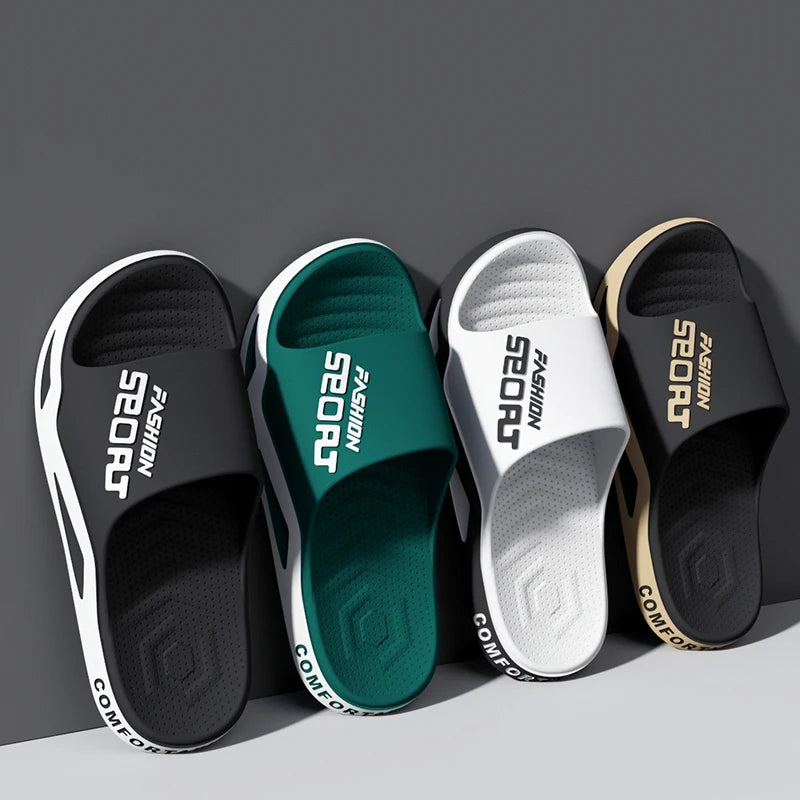 Chinelo de sola grossa masculino moda verão.