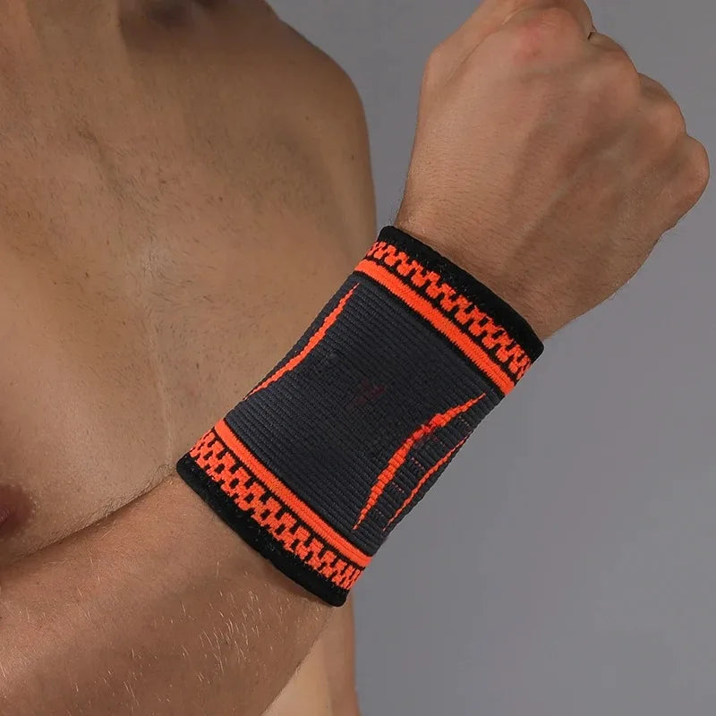 Faixa de suporte de pulso em nylon.