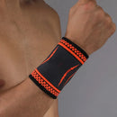 Faixa de suporte de pulso em nylon.