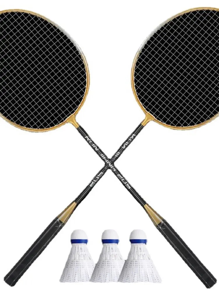 Conjunto de raquete de badminton com liga leve desmontavel esporte fitniss.
