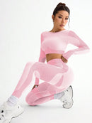 Conjunto de 2 peças de legging esportiva