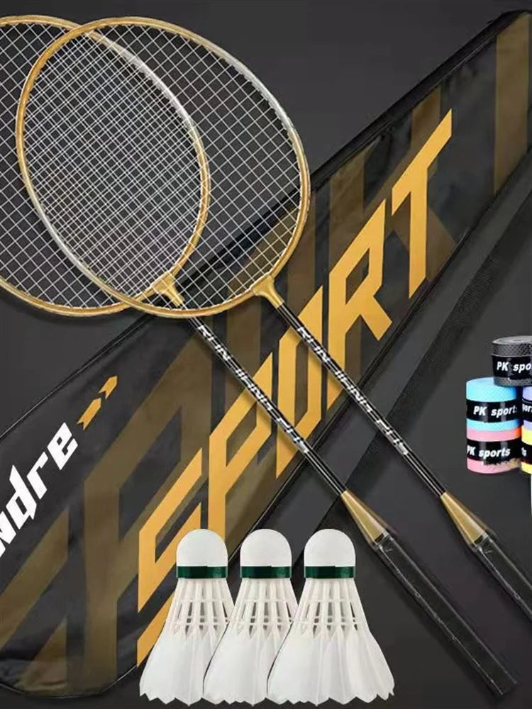 Conjunto de raquete de badminton com liga leve desmontavel esporte fitniss.