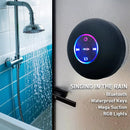 Caixa de Som Bluetooth Portátil Premium com LED e Ventosa à Prova d'Água