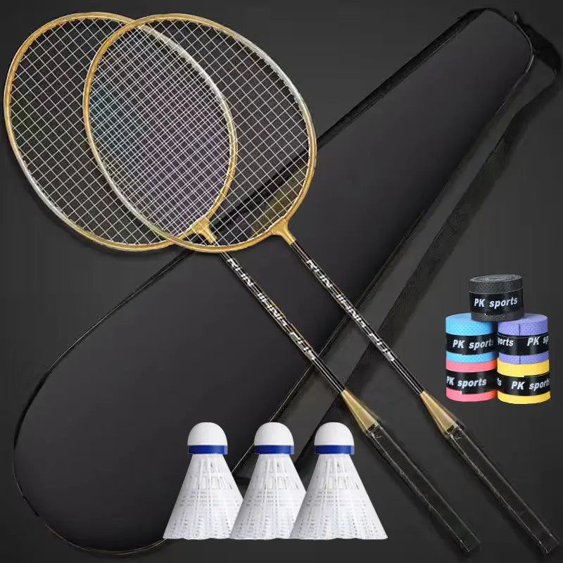 Conjunto de raquete de badminton com liga leve desmontavel esporte fitniss.
