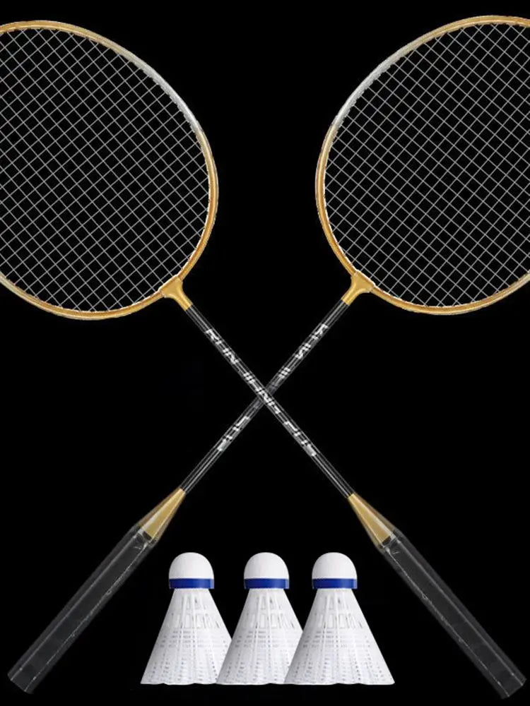 Conjunto de raquete de badminton com liga leve desmontavel esporte fitniss.