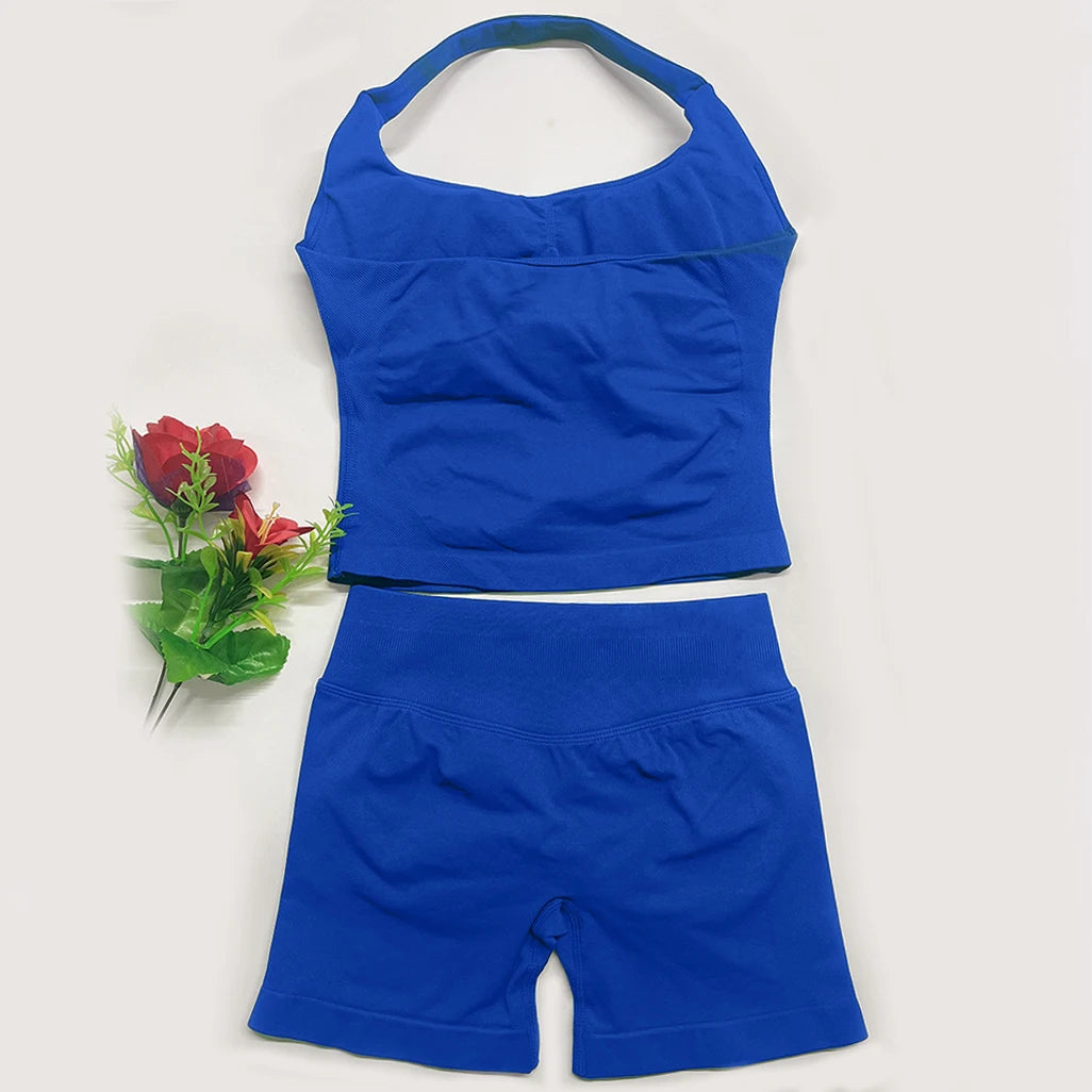 Conjunto de roupa fitness treino yoga.