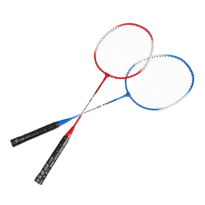 kit badminton raquetes duravel durável em liga de ferro para iniciantes, crianças e adultos.