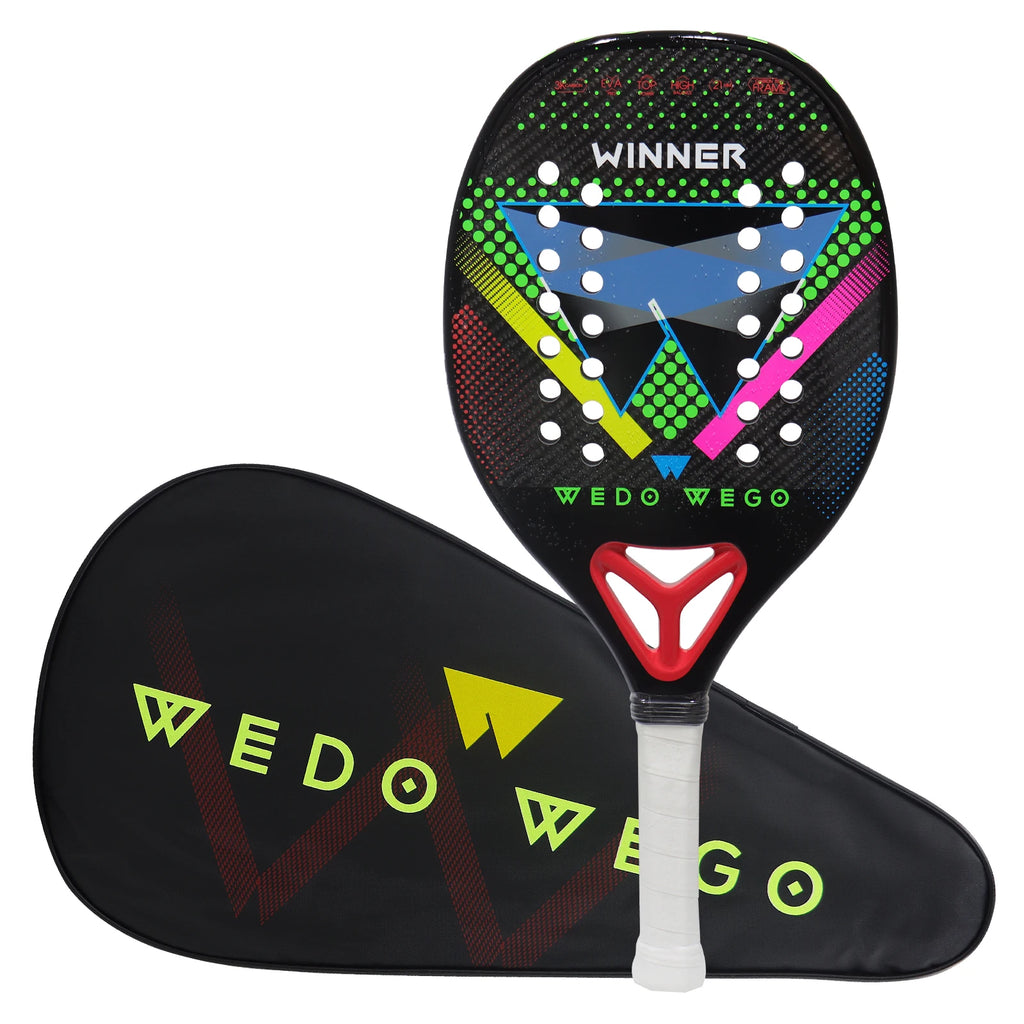 Raquete de  Beach Tennis praia 3k 12k fibra de carbono.