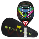 Raquete de  Beach Tennis praia 3k 12k fibra de carbono.