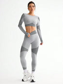 Conjunto de 2 peças de legging esportiva