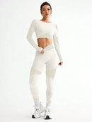 Conjunto de 2 peças de legging esportiva